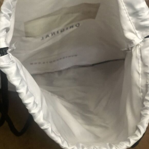 HUNTER ORIGINAL Gray Dust Bag Drawstring Backpack Cinch Sack Boot Logo - Picture 3 of 6